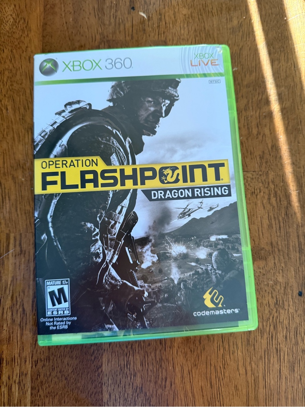 Operation Flashpoint: Dragon Rising (Xbox 360) - Black & Yellow Cover